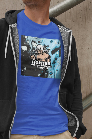 Koszulka z naszywką  FIGHTER