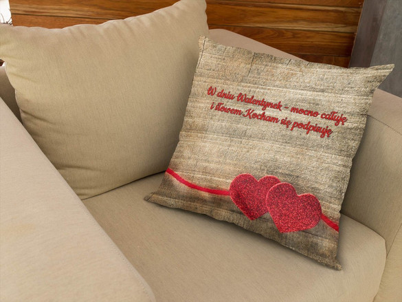 Poduszka na Walentynki DODAJ NAPIS
