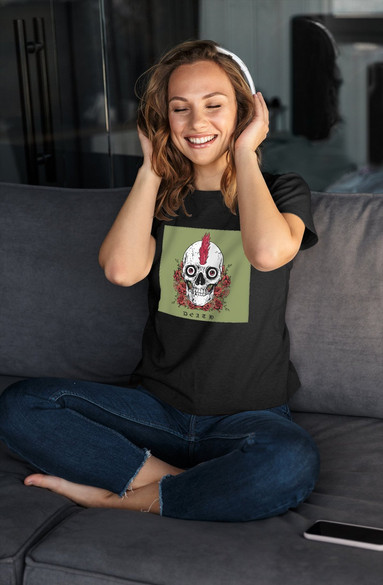 Bluzka damska z naszywką Skull : Death