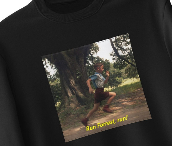 Bluza z naszywką Forrest Gump RUN