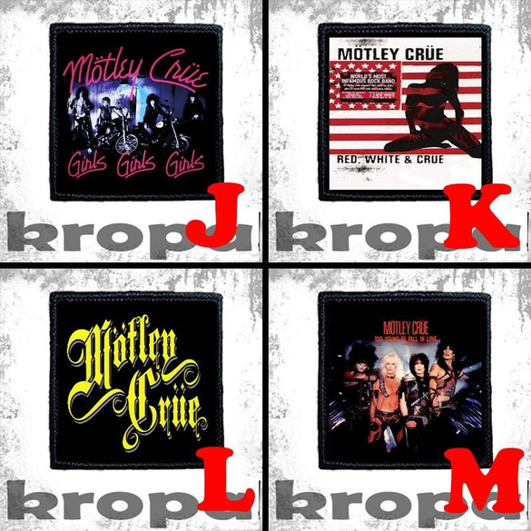 Naszywka MOTLEY CRUE 10 x 10 cm Dużo Wzorów!