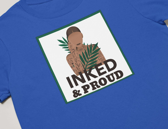 Koszulka z naszywką Inked&Proud