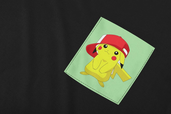 Koszulka z kieszonką PIKACHU