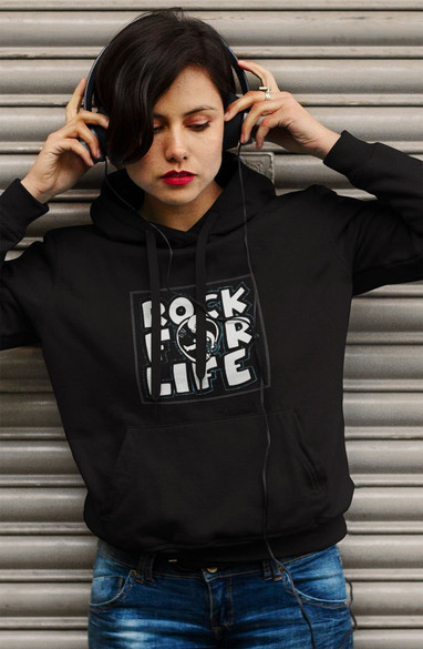 Bluza z naszywką ROCK FOR LIVE