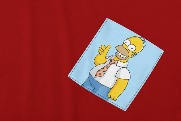 Koszulka z kieszonką HOMER SIMPSON