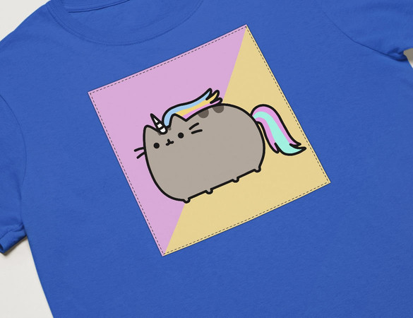 Koszulka z naszywką Cat Unicorne 01