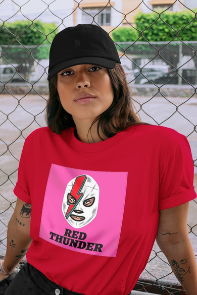 Koszulka z naszywką Red Thunder