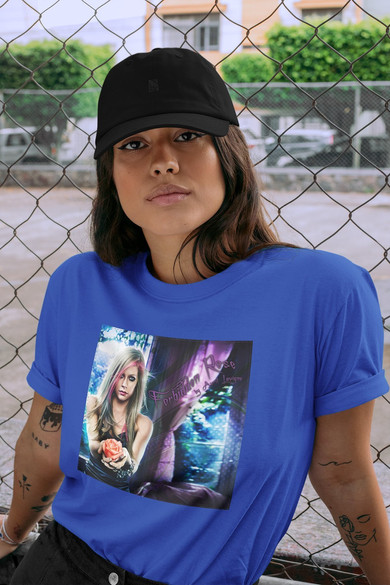 Koszulka z naszywką Avril Lavigne rose