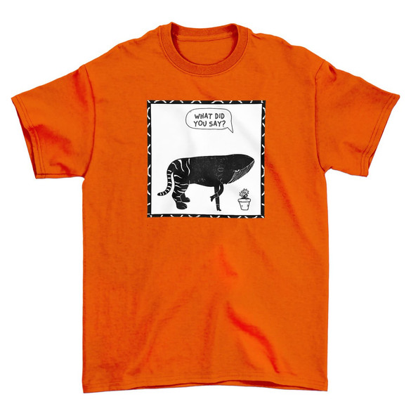 Koszulka z naszywką What did you say?