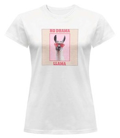 Bluzka damska z naszywką No drama llama