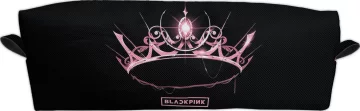 Piórnik BlackPink pink crown The Album cover
