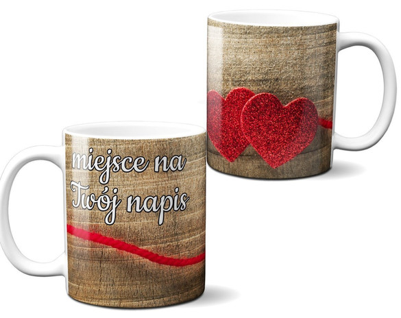 Kubek na Walentynki DODAJ NAPIS!