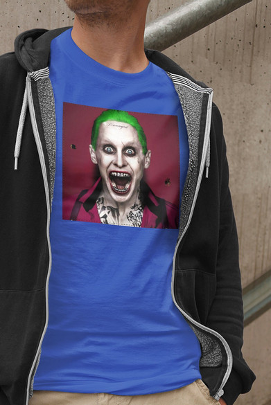 Koszulka z naszywką Joker Jared Leto Scream