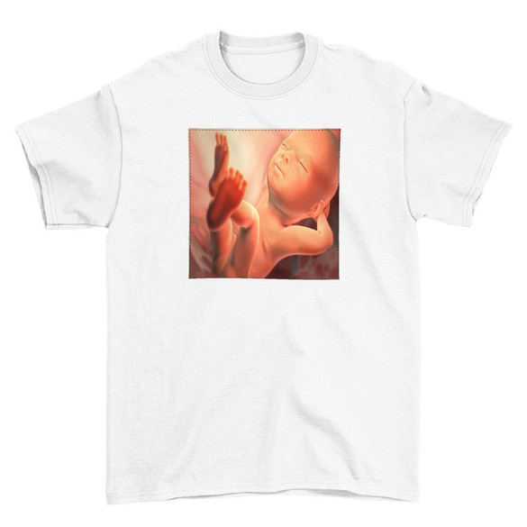 Koszulka z naszywką Płód 01