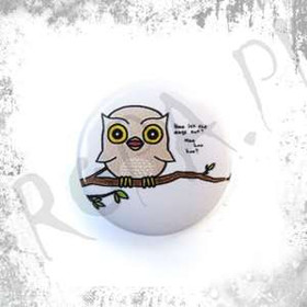 Przypinka WHO LET THE DOGS OUT? WHO, WHO, WHO?