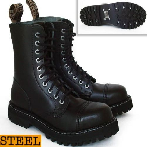 Glany STEEL CZARNE 10-dz