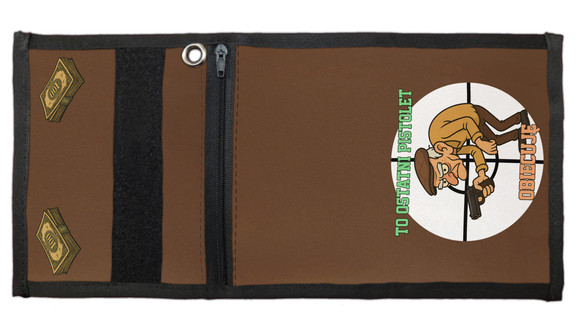 Portfel dla strzelca To ostatni Pistolet. Obiecuję