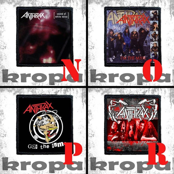 Naszywka ANTHRAX 8 X 8 cm Dużo Wzorów!