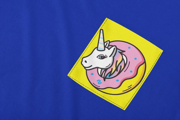 Koszulka z kieszonką JEDNOROŻEC UNICORN