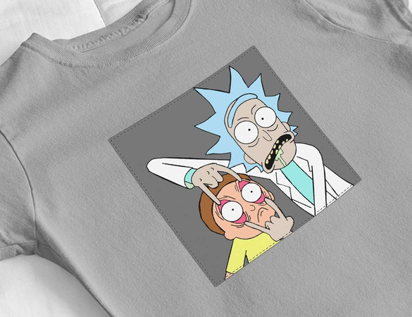 Bluzka damska z naszywką Rick and Morty 01