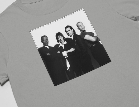 Koszulka z naszywką Pulp Fiction Squad 01
