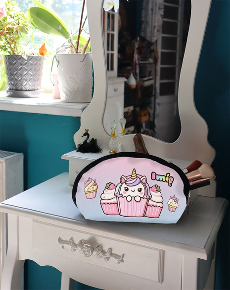Kosmetyczka Jednorożec Kawaii muffinka – słodki styl, dla dziewczynki