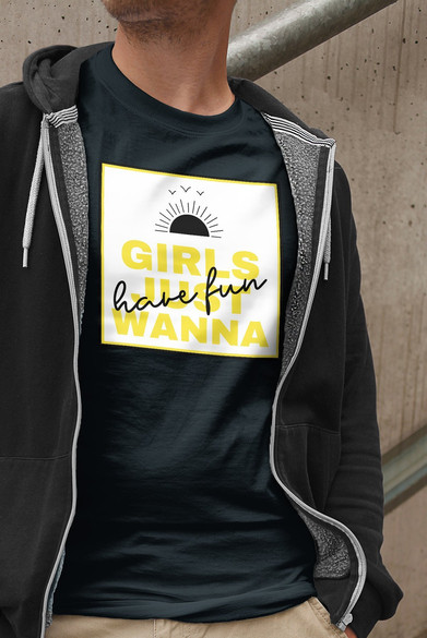 Koszulka z naszywką Girls just wanna …