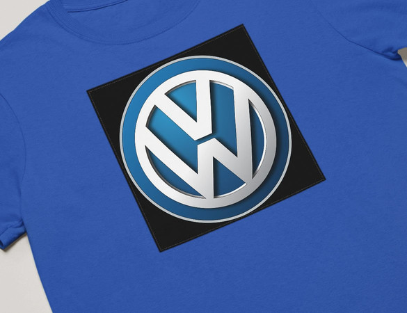Koszulka z naszywką Volkswagen logo black