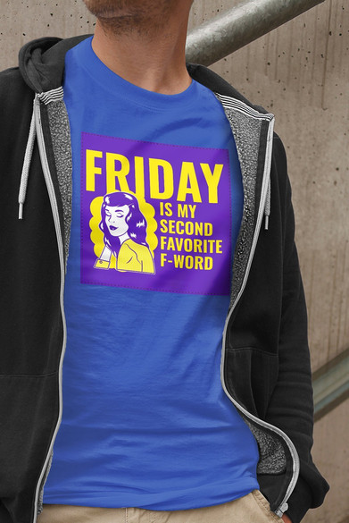 Koszulka z naszywką Friday – woman