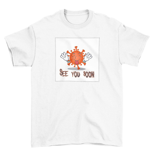 Koszulka z naszywką See You Soon