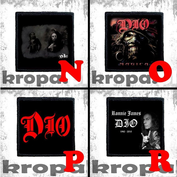 Naszywka DIO 10 x 10 cm  Dużo Wzorów!