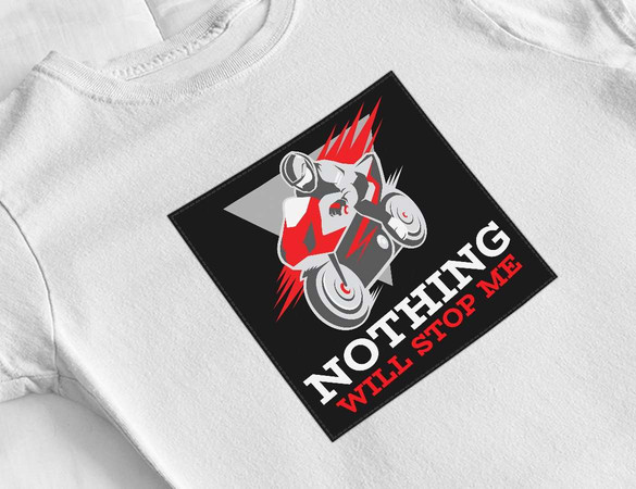 Bluzka damska z naszywką Nothing will stop me