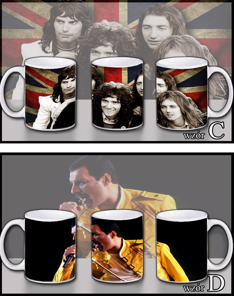 QUEEN Zestaw poduszka kubek WZORY+GRATIS