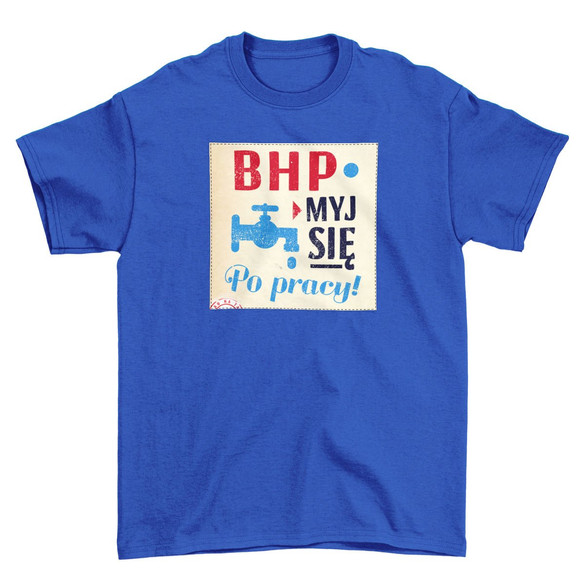 Koszulka z naszywką PRL-BHP