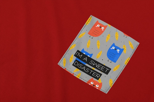 Koszulka z kieszonką SWEET DISASTER 03