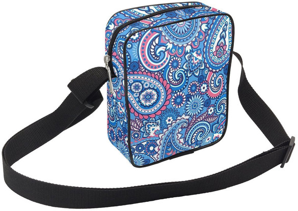 Torba Listonoszka WZORKI NIEBIESKIE Dodaj Napis!