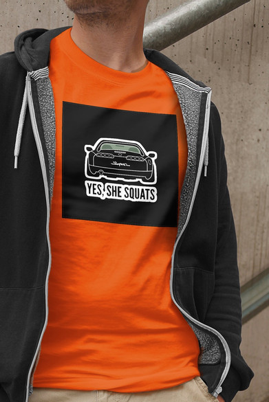 Koszulka z naszywką Toyota-Yes,She..