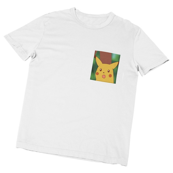 Koszulka z kieszonką PIKACHU MEM