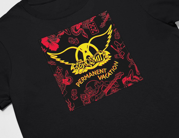 Koszulka z naszywką AEROSMITH 