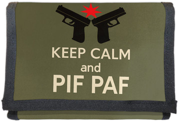 Portfel dla strzelca Keep Calm And Pif Paf