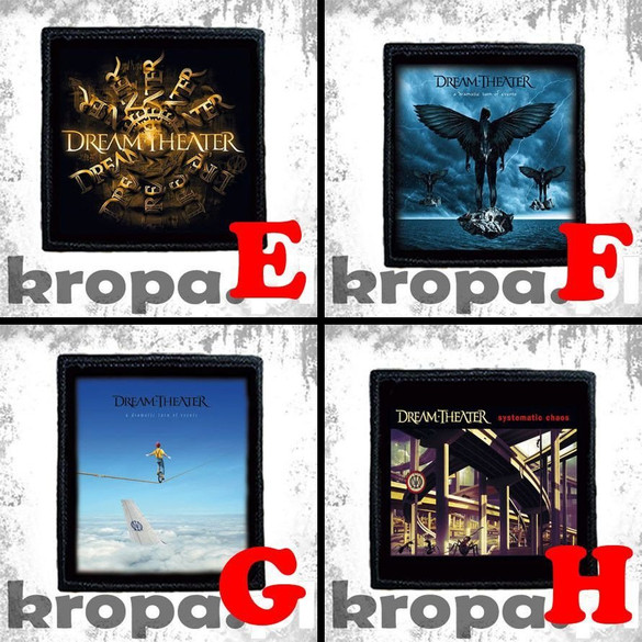 Naszywka DREAM THEATER 8 X 8 cm Dużo Wzorów!