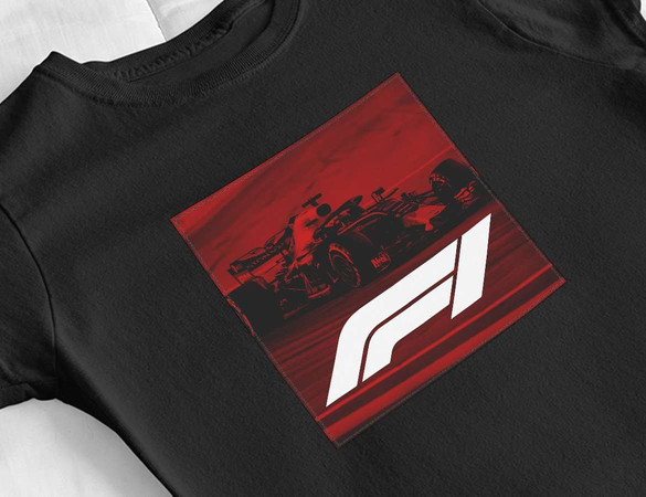 Bluzka damska z naszywką F1 poster