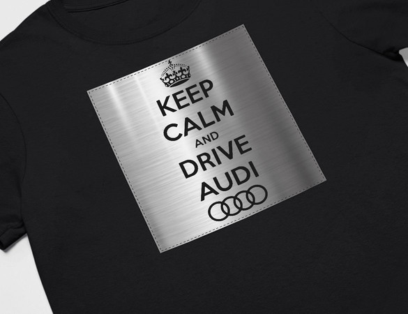 Koszulka z naszywką Audi Keep Calm
