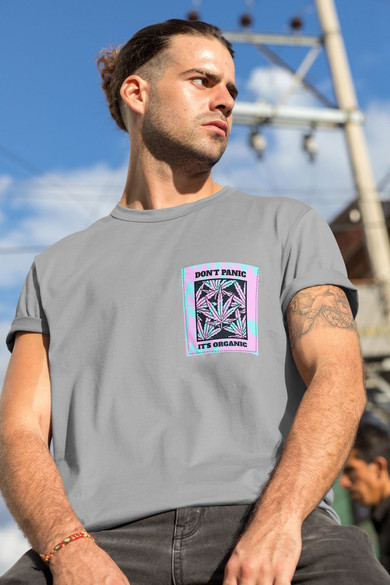 Koszulka z kieszonką DONT PANIC ITS ...