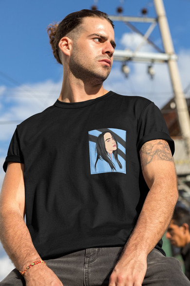 Koszulka z kieszonką BILLIE EILISH 02 