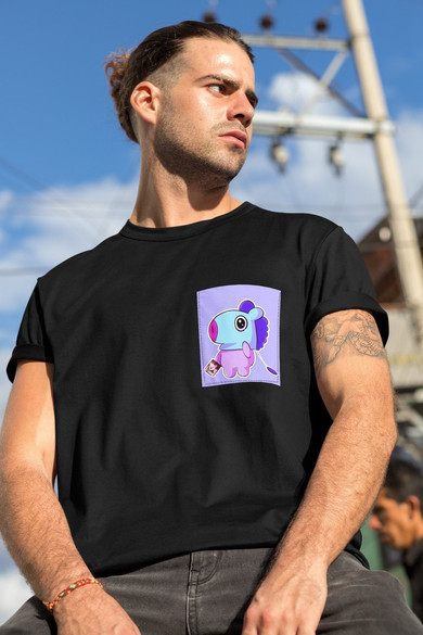 Koszulka z kieszonką BT21 MANG BTS K-POP