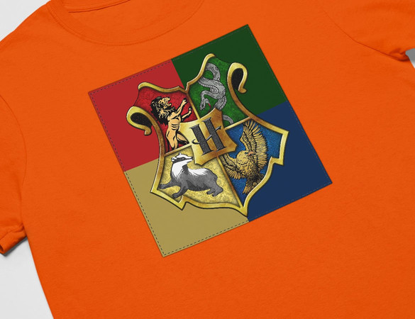 Koszulka z naszywką  Harry Potter logo 