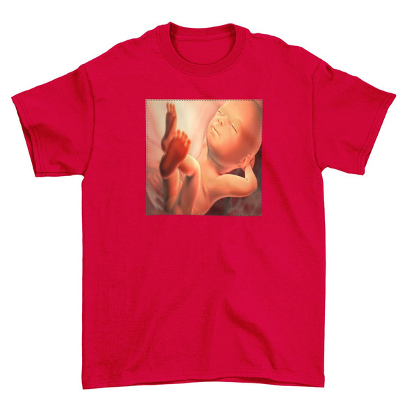 Koszulka z naszywką Płód 01