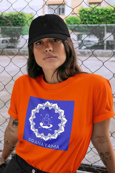 Koszulka z naszywką Pranayama