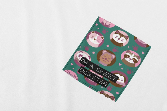 Koszulka z kieszonką SWEET DISASTER 02